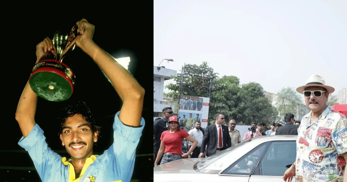 Ravi Shastri conduit son Audi 100, qu’il a remportée lors de la « Benson & Hedges Cup 1985 », 25 ans plus tard