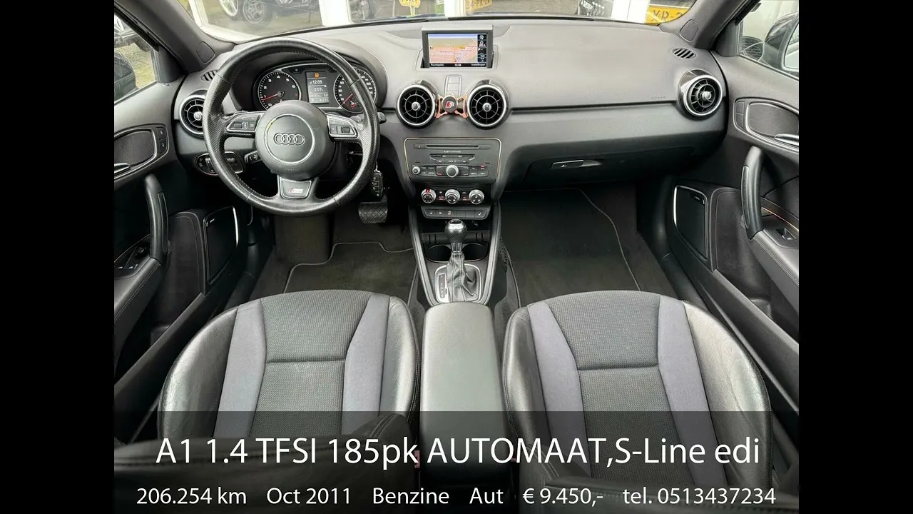 Audi A1 1.4 TFSI 185HP Automatic, S-Line Edition, Xenon, Navi, Panodak, LMV, PDC, SEATS SPORTS,