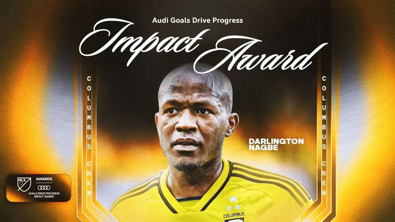 Darlington Nagbe reçoit le prix Audi Goals Drive Progress Impact Award 2024