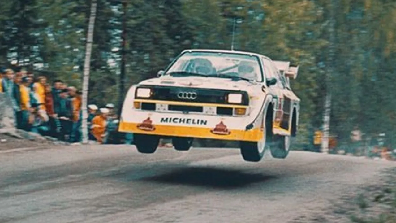 3 minutes d’Audi Sport Quattro S1 en envoyant absolument! Sound brut turbo à 5 cylindres