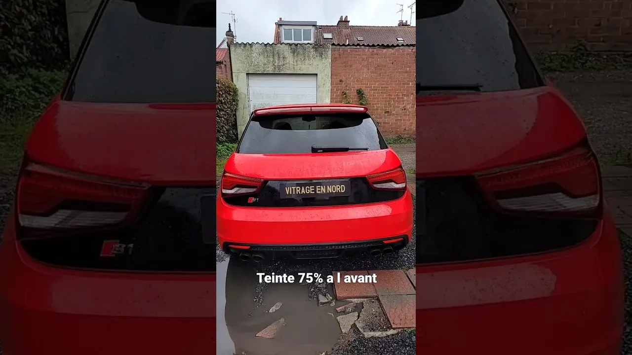 Audi S1 teinté à 75% sur les vitres avant. arrière d origine