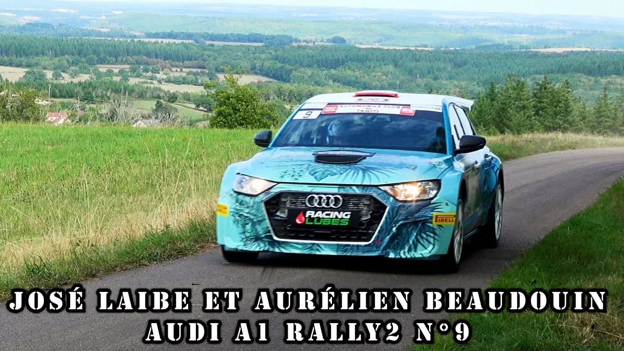 Rallye d’Autun Sud Morvan La Châtaigne 2023 – Audi A1 Rally2 N°9 – José LAIBE et Aurélien BEAUDOIN