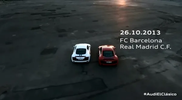 #AudiElClásico : la pub du clasico Barcelone – Real Madrid pour la R8