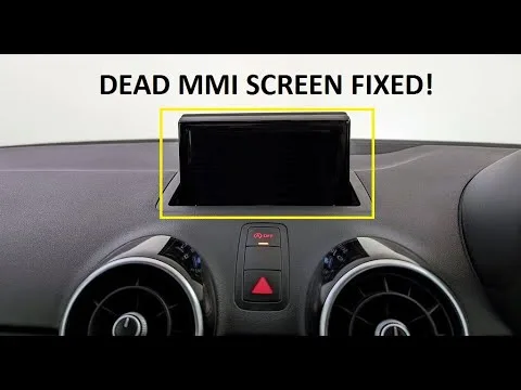 Audi A1 2016 Dead infotainment « MMI » Suppression et réparation de l’écran