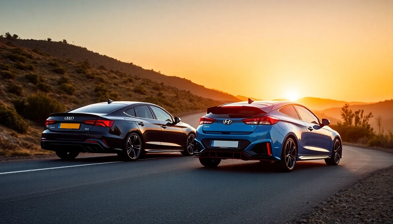 Comparatif Audi RS5 Hyundai Veloster N : Performances, Prix et Caractéristiques