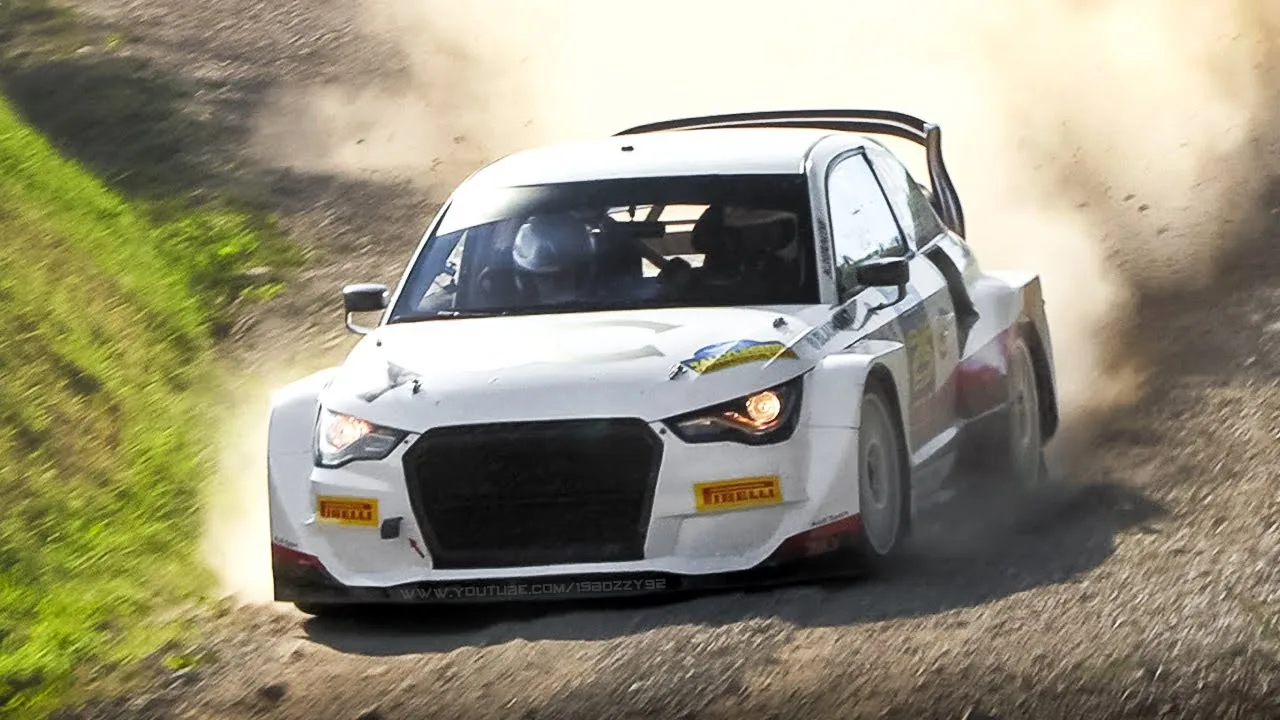 Le spectacle et la démonstration des supercars Audi S1 ​​EKS Quattro RallyCross de 600 ch se déroulent au RallyLegend 2022 !
