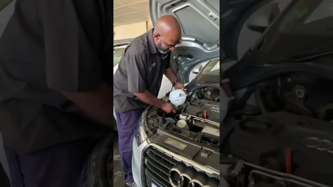 Selvan a remplacé la bouteille de liquide de refroidissement sur cette Audi A1
