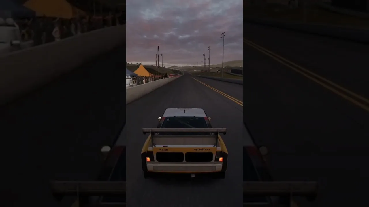 1986 Audi #2 sport quattro S1 1/4 mile Forza Motorsport 7 (11.128)