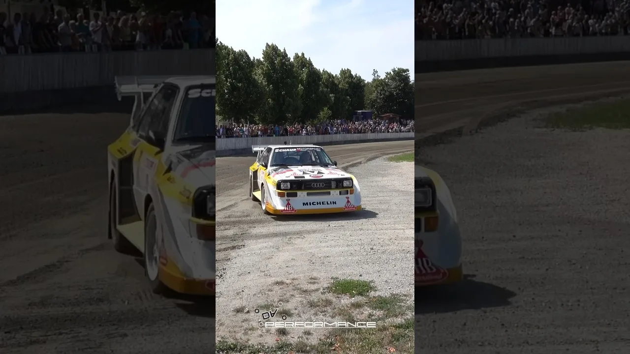 Walter Röhrl Audi S1 Gruppe B RAW Drift Sandbahn #shorts #youtubeshorts #audis1 #gruppeb #rallye