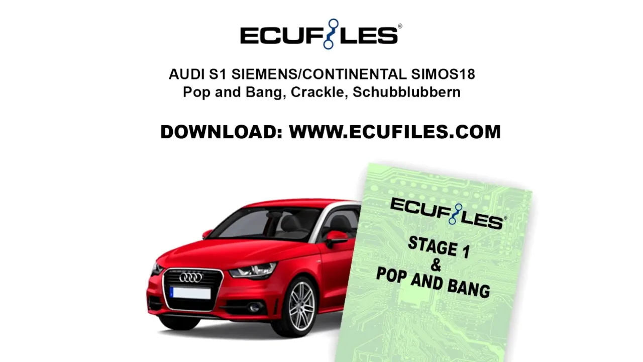 AUDI S1 SIEMENS/CONTINENTAL SIMOS18 Pop and Bang, Crackle, Schubblubbern