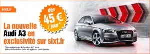 Location nouvelle Audi A3