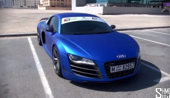 Audi R8 GT Bleu Satin Chrome