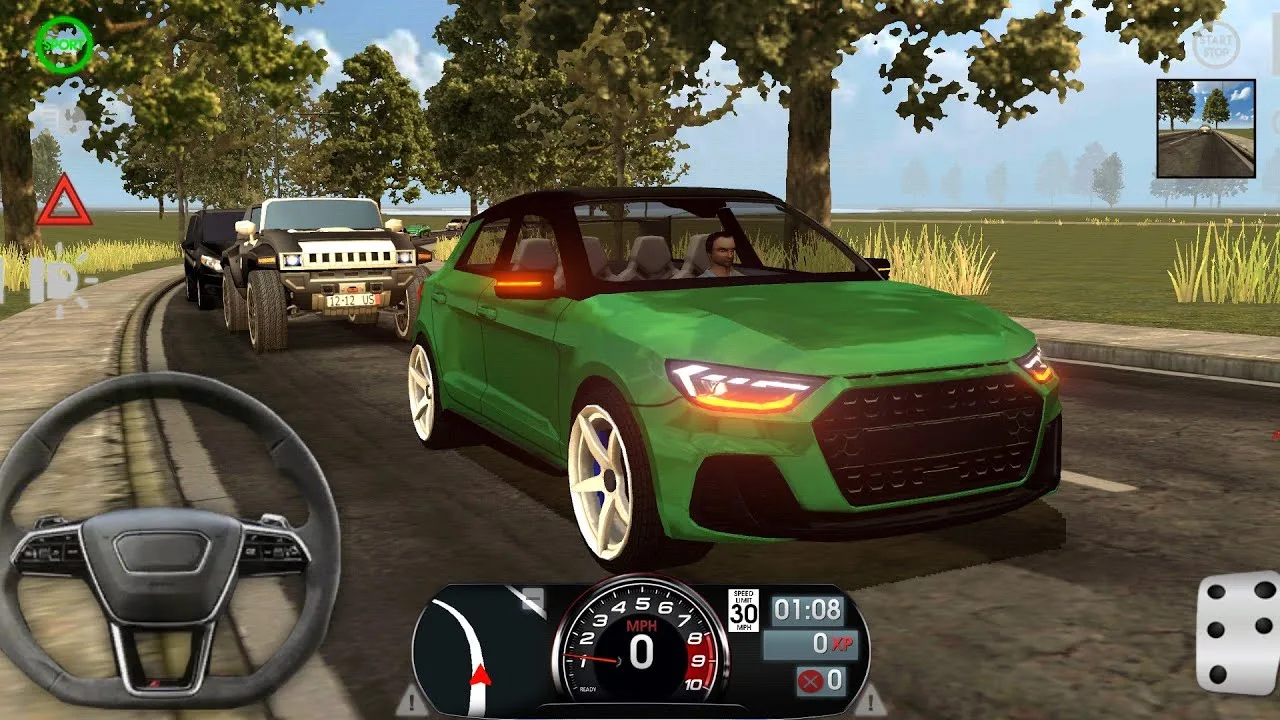 Simulateur d’école de conduite d’essai de voiture Audi A1 | AUTO-ÉCOLE SIM-AUDI A1 TOP SPEED