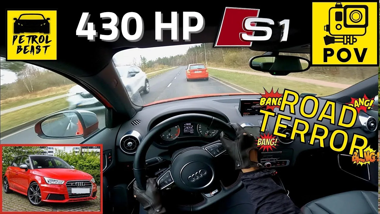 430 CV Audi « RS1&Prime;S1 Sportback 2.0 TFSI Quattro (8X) – ÉTAPE 3 | TERREUR ROUTIÈRE | Lecteur POV