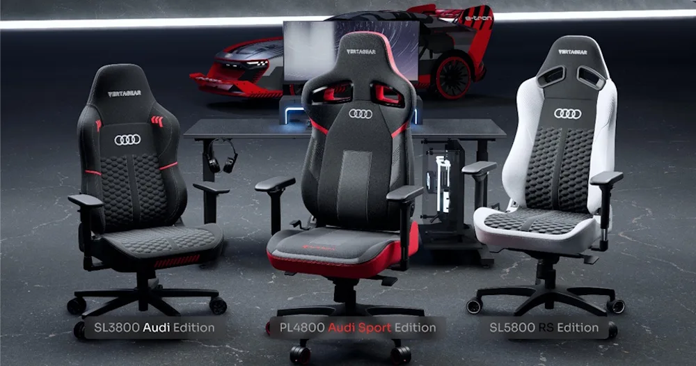 Vertagear s’associe à Audi pour lancer une nouvelle collection de chaise de jeu