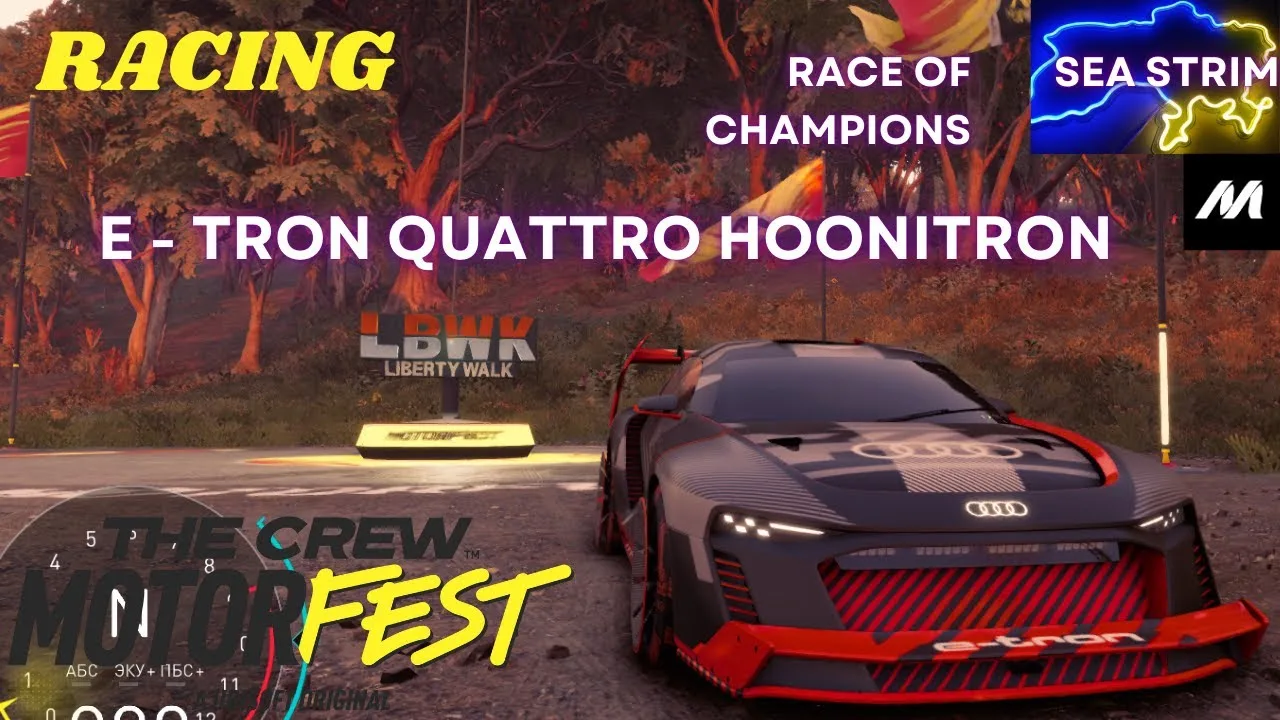 HOONIGAN AUDI S1 e-tron quattro Hoonitron – The Crew Motorfest. Promenade de la Liberté. Logitech G923
