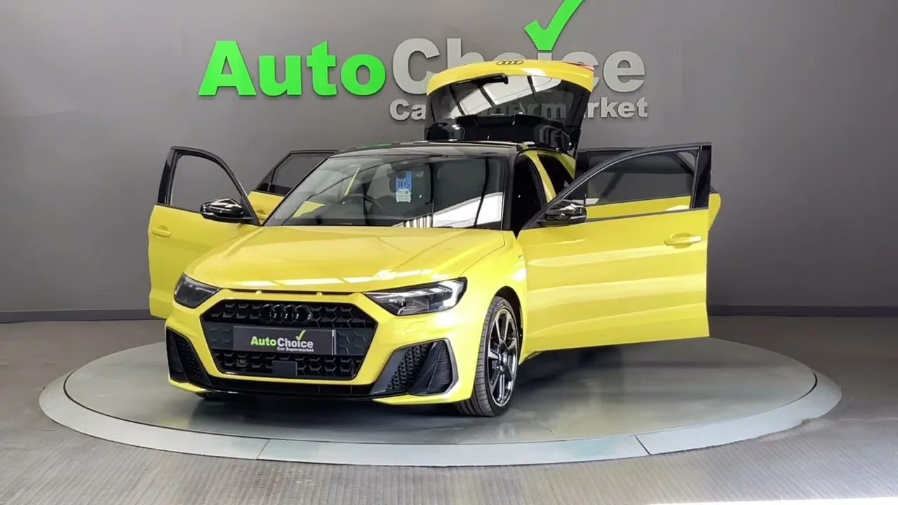 Audi a1 in yellow