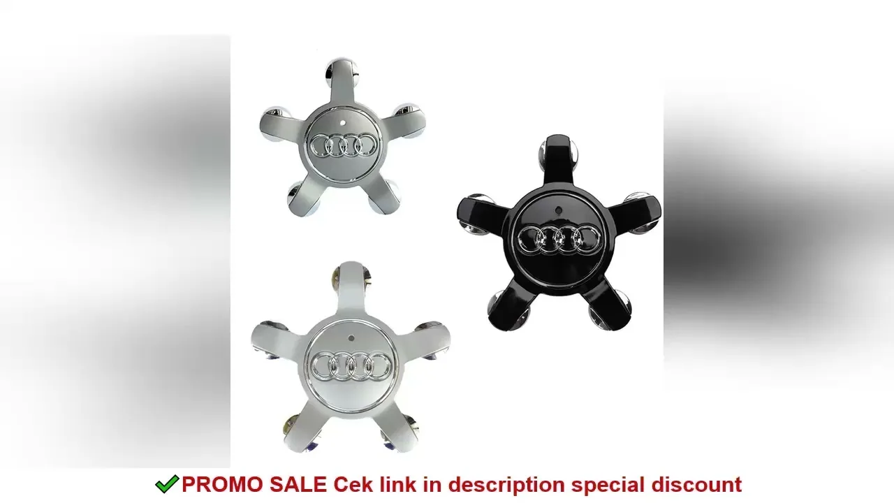 Centre de jante de roue de voiture, 4 pièces, couvercle de moyeu, 8R0601165, pour Audi A1 A2 A3 A4 A5 A6 A7 A8 Q1 Q3 Q5 Q7 TT