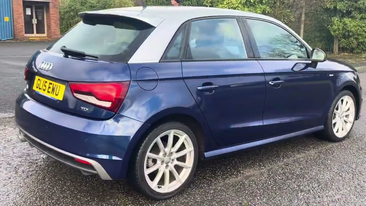 Blue Audi A1