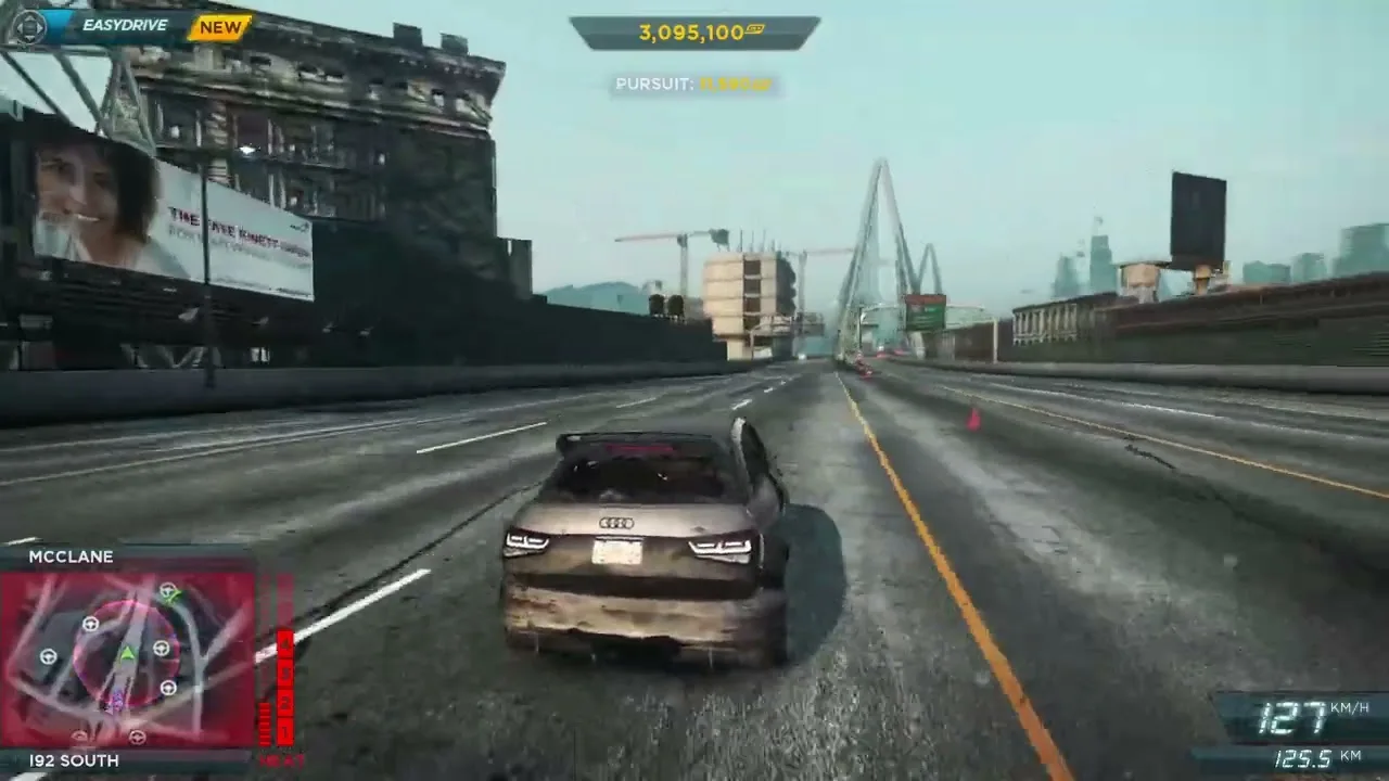 Audi A1 high speed heat level 6 police pursuit | NFS Most Wanted 2012 gameplay #45