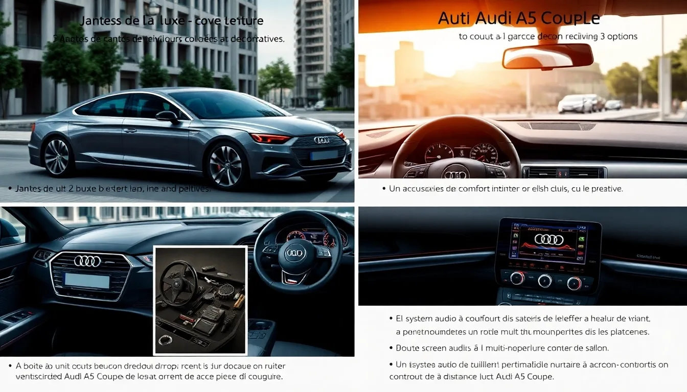 Les Meilleurs Accessoires pour Audi A5 Coupé : Améliorez Votre Véhicule