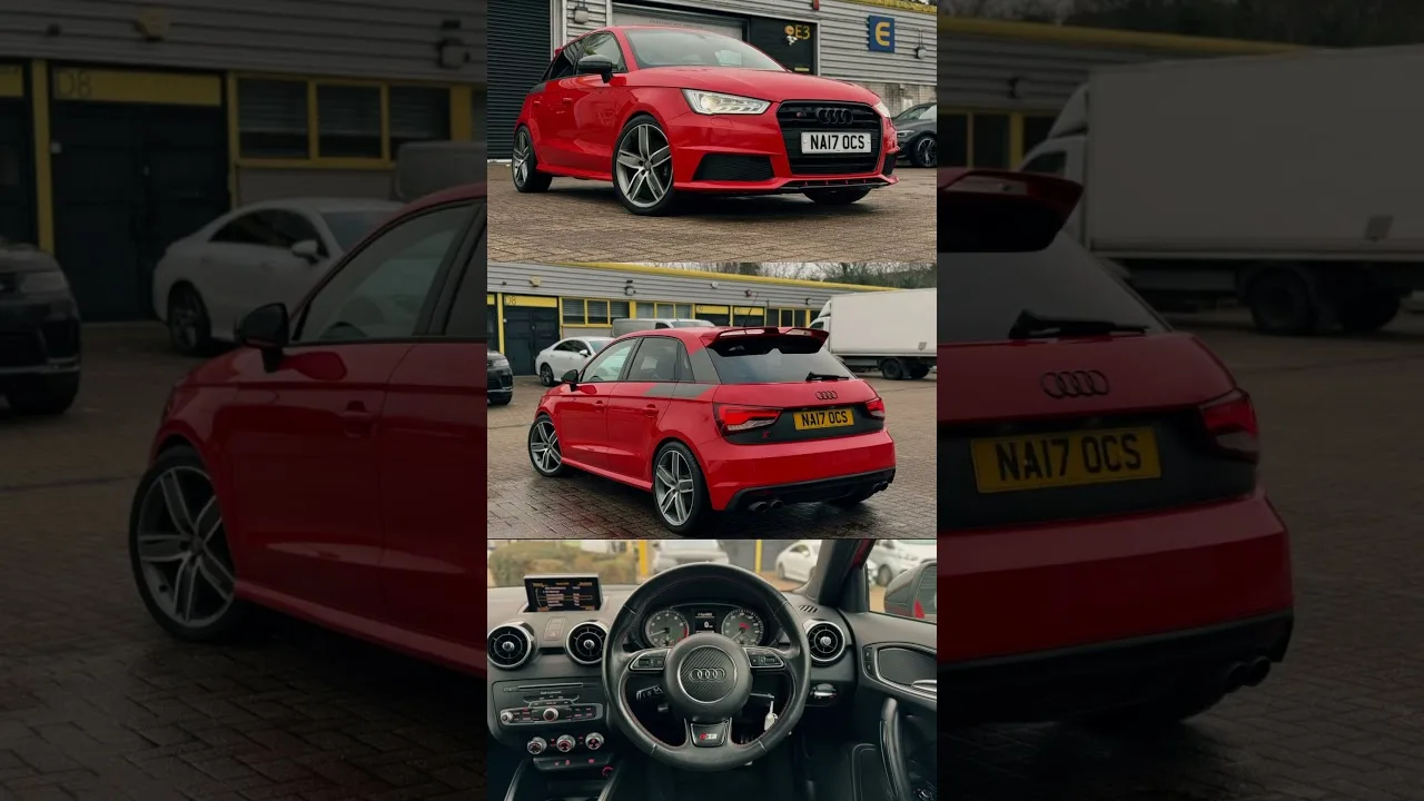 Turning heads & burning rubber. The Red Audi S1: style meets speed. Ready to dominate the streets.