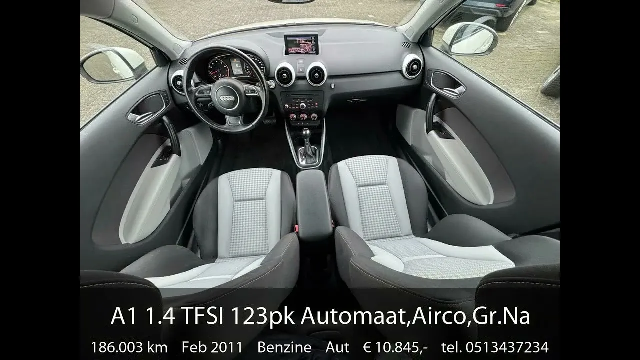 Audi A1, 1.4 TFSI 123pk Automated,Green Navi,Airco,Cruise,Pdc v+a,Lmv,S edition