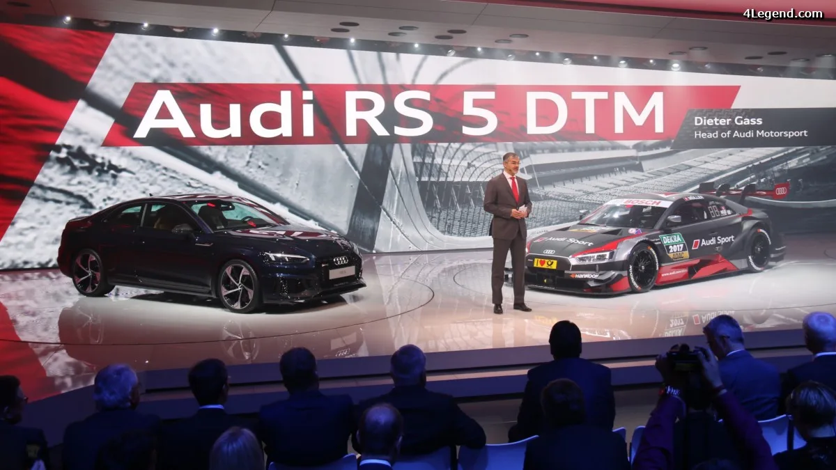 Genève 2017 – Première mondiale de la nouvelle Audi RS 5 DTM