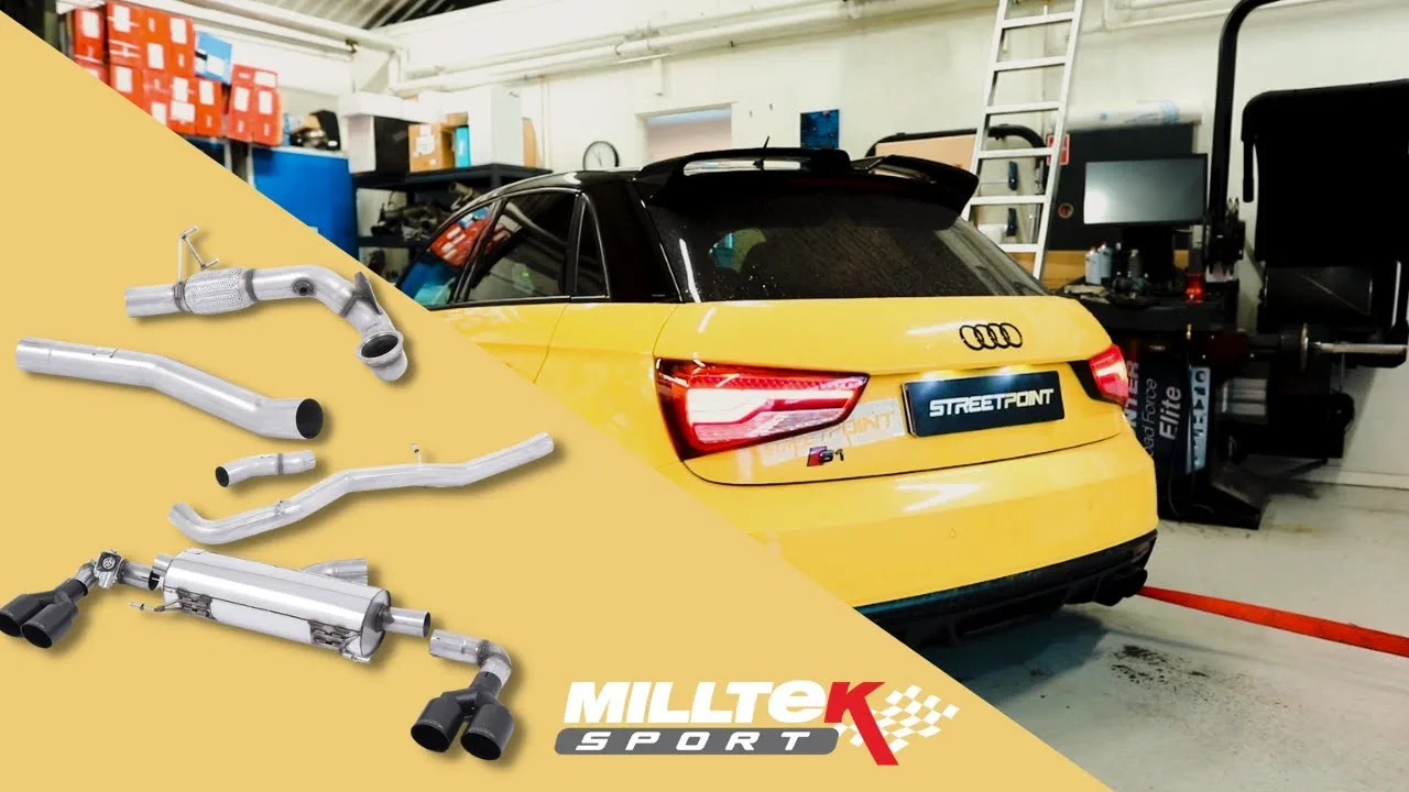 AUDI S1 8X – Catback et downpipe sans résonance Milltek Sport