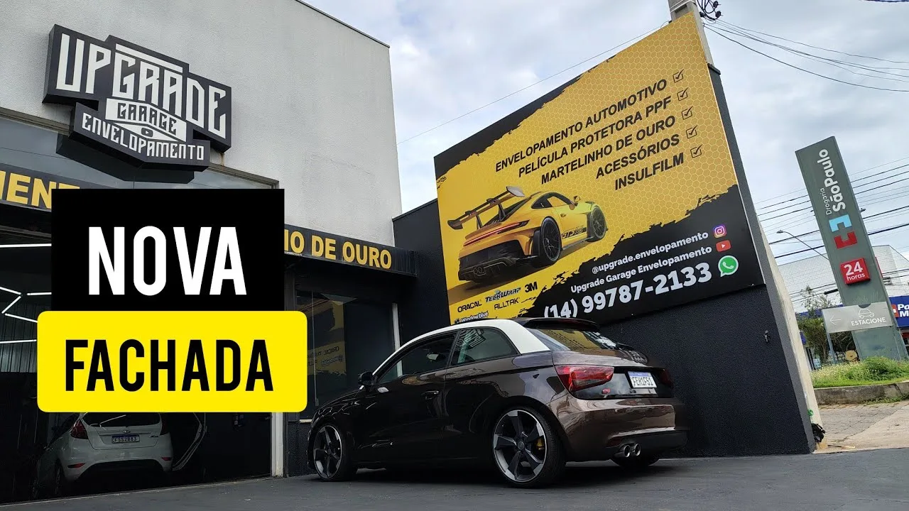 FIZ PPF NAS LANTERNAS E FARÓIS DA AUDI A1 + FACHADA NOVA!