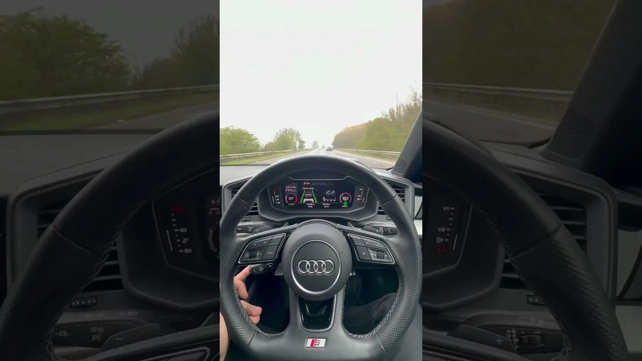 Audi A1 – Accelerate using Adaptive Cruise Control Stalk #audi #adaptivecruisecontrol