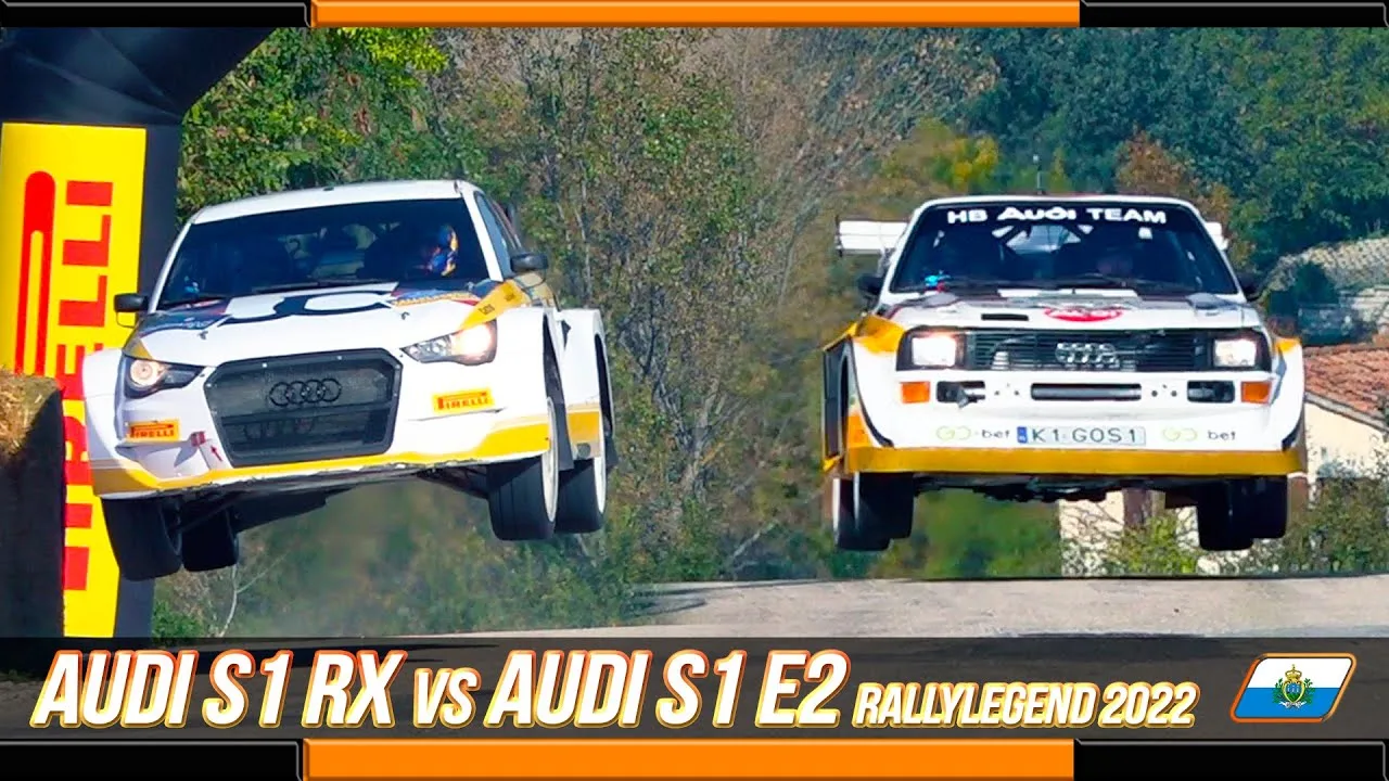 AUDI S1 RX ⌚ contre 🔥 AUDI S1 E2 Gr.B | RALLYE LÉGENDE 2022