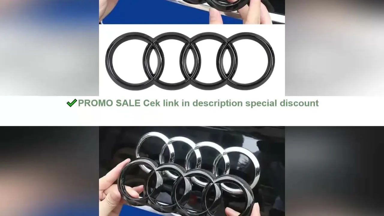 Badge de Logo de voiture, calandre avant de coffre arrière, emblème à 4 anneaux pour Audi A1 A3 A4 A5 A6 A7 S3 S4 S