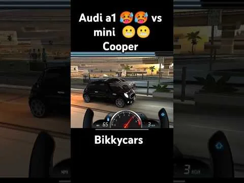 Audi A1 🥵🥵 ​​VS Mini Cooper. 😬😬 #audi #minicooper #dragrace #viralvideo #viralshorts #shorts