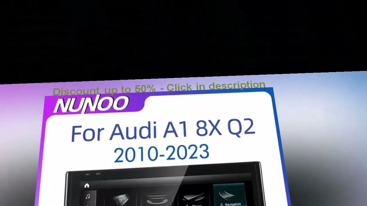 NUNOO Android 14 Carplay pour Audi A1 Q2 2010-2023 Auto Radio Touch Screen GPS Car Multimedia PL