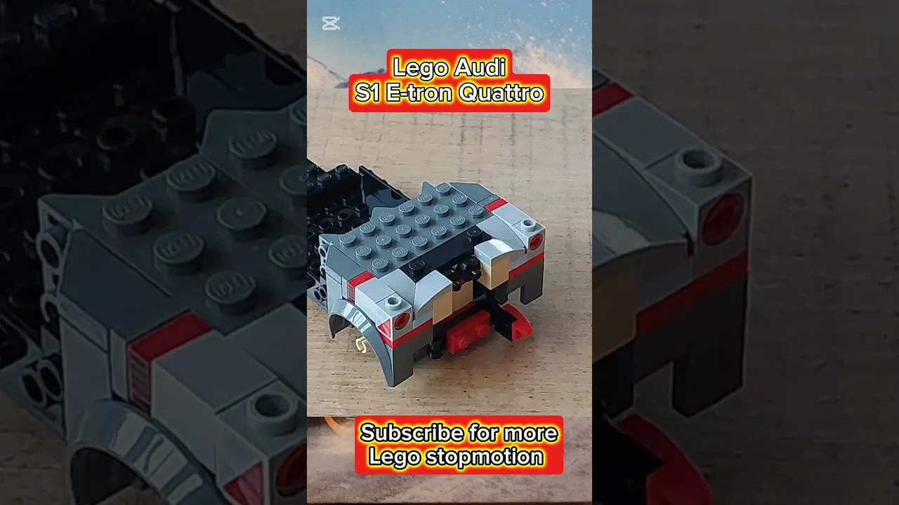 Comment construire l’arrière de la voiture en stopmotion Lego Audi S1 ​​E-tron Quattro speedbuild