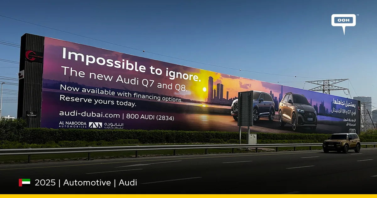 Audi fait tourner les têtes aux EAU alors que les panneaux d’affichage Q7 et Q8 font une déclaration audacieuse