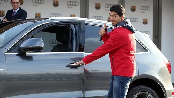 Les voitures Audi des joueurs du FC Barcelone
