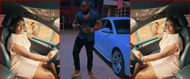Un beau gosse fauché de Nairobi vole l’AUDI d’une riche mère célibataire après qu’elle l’ait domestiqué et est occupée à s’en servir