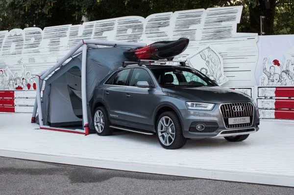 L’Audi Q3 « tente de camping » joue les mini caravanes pliantes