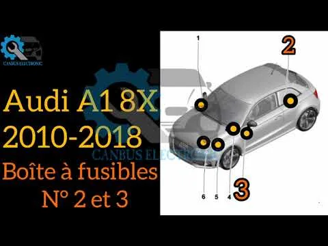 Fusibles et Relais, boite N°2 et 3 Audi A1 8X