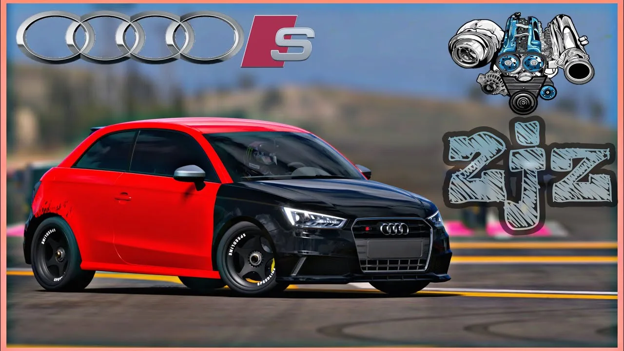 AUDI S1 C’est la meilleure façon de régler la musique [4K] (DRAG TUNE+Accélération+Vitesse maximale)