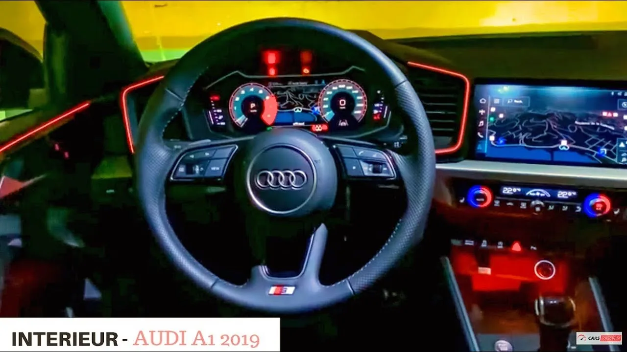 Intérieur nouvelle Audi A1: éclairage d’ambiance