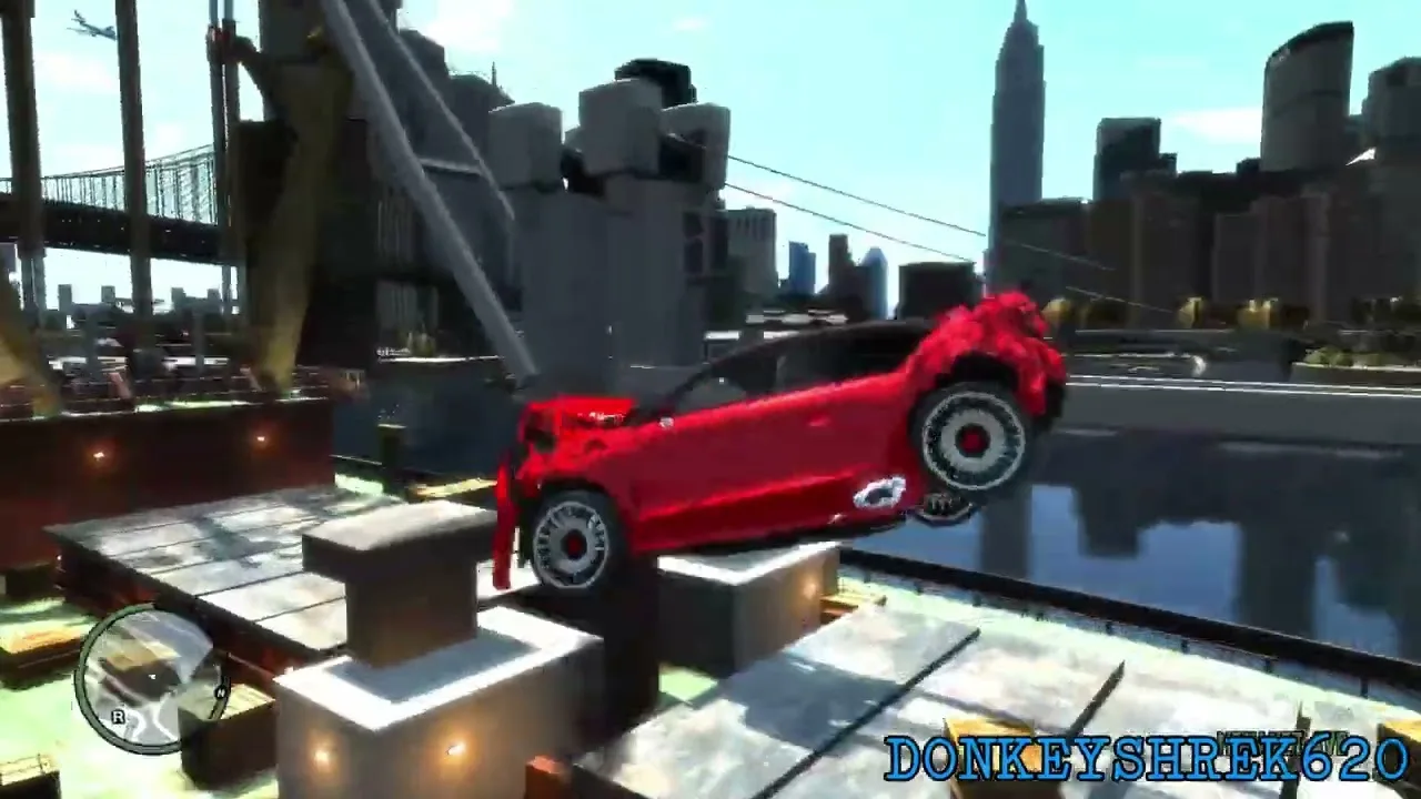 Grand Theft Auto IV Audi A1 Quattro Crash Testing HD