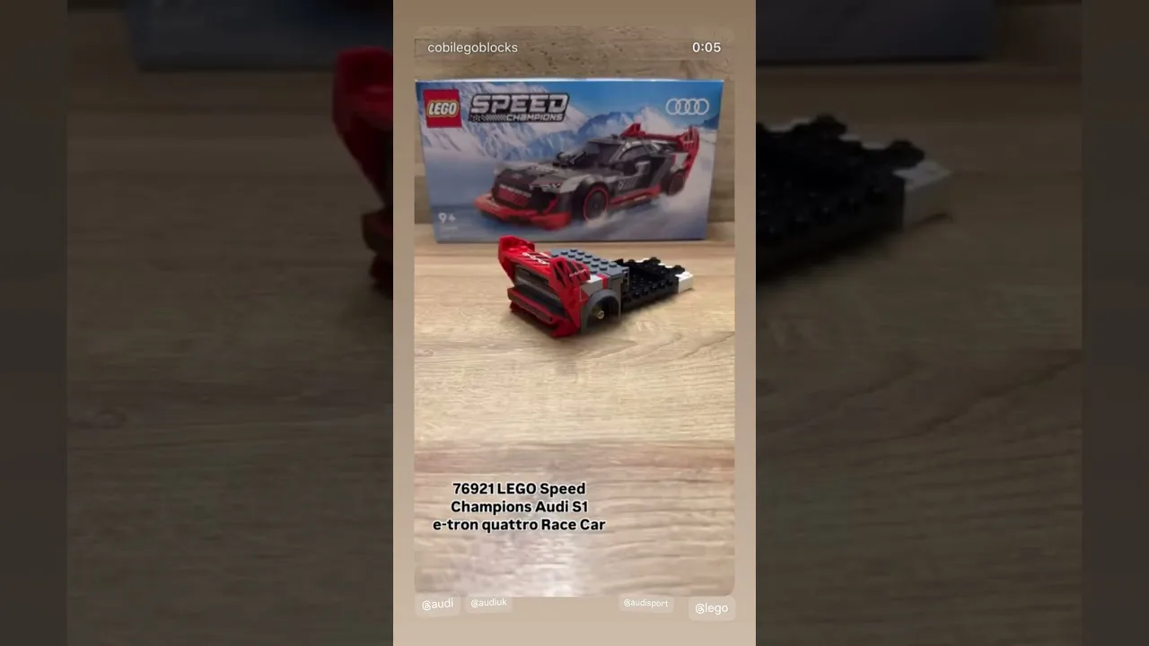 LEGO Speed Champions 76921 Audi S1 e-tron quattro Race Car #audi #legostopmotion
