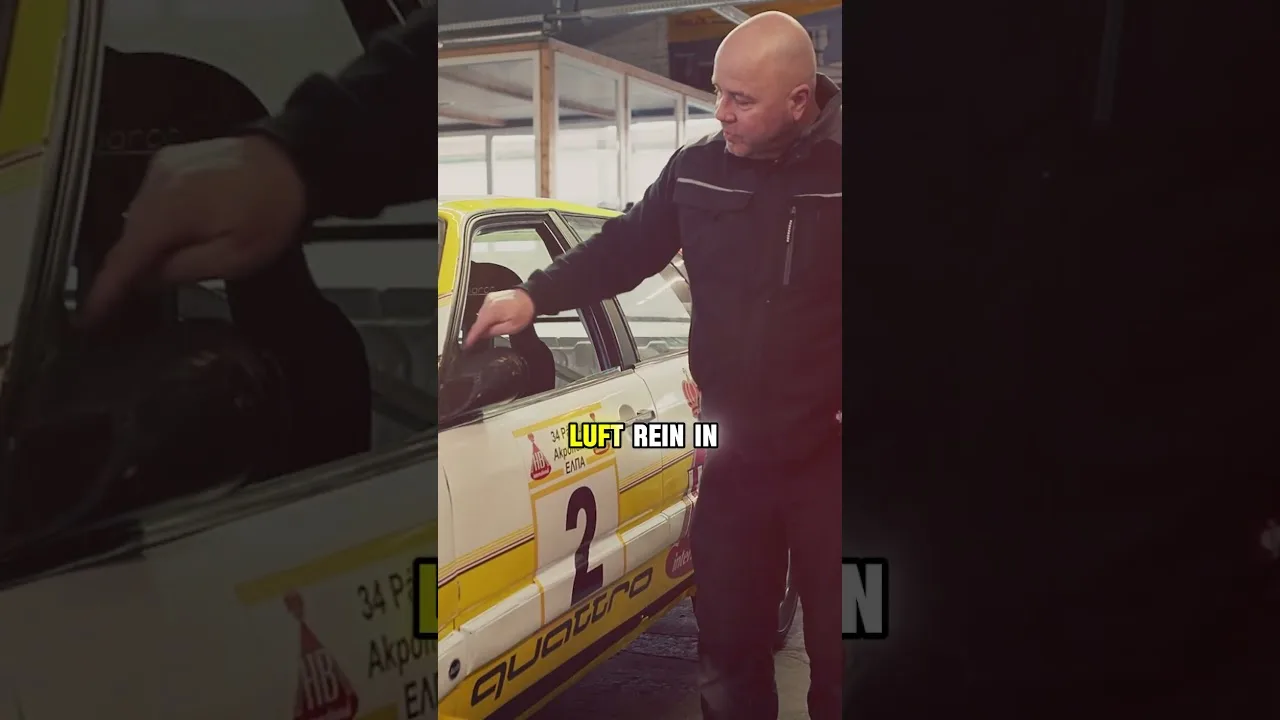Audi 200 avec prise d’air de la voiture de rallye Audi S1 ​​​​Groupe B ! ⁣#Audi200 #audis1 #rallye