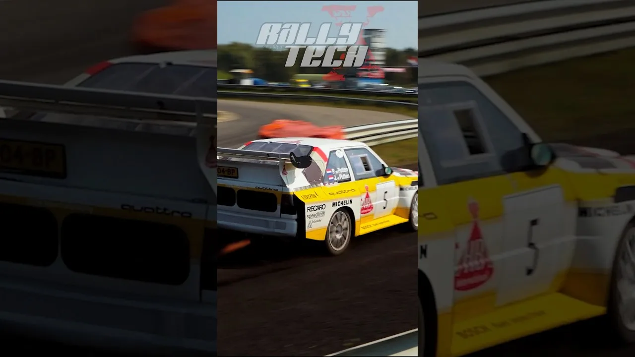 4x Audi Quattro S1 + Stig Blomqvist – son pur – Urquattro Rally / Rallycross