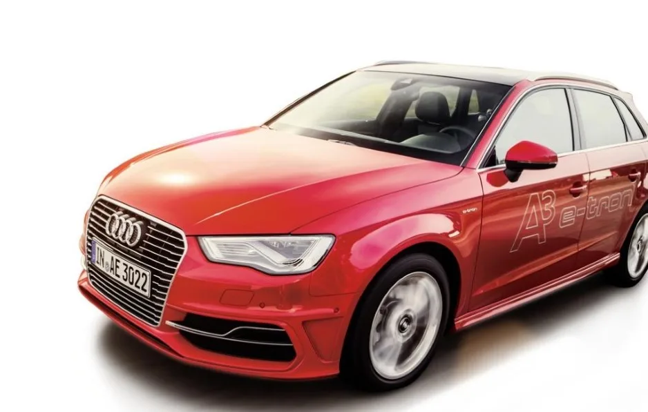 Audi A3 e-tron : anneaux branchés