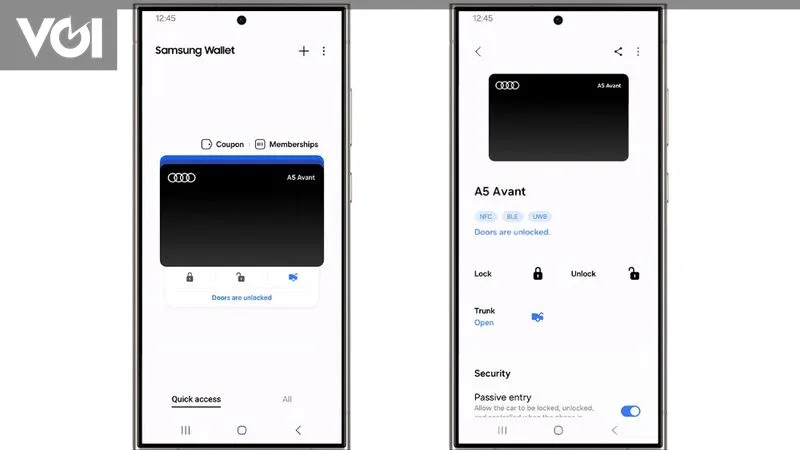 Samsung Wallet prend désormais en charge la clé numérique pour les voitures Audi et peut démarrer les voitures à l’aide de téléphones portables