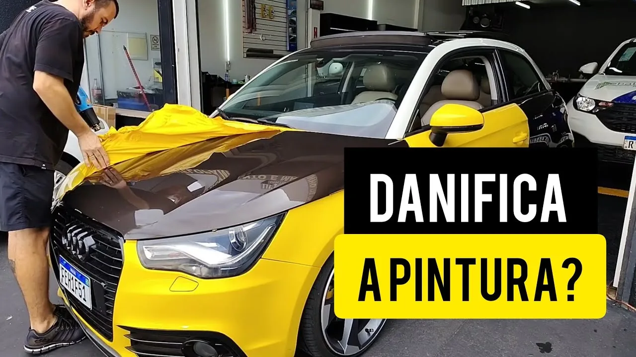 REMOVI O ENVELOPAMENTO DA AUDI A1, SERÁ QUE DANIFICA A PINTURA?